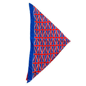 FEFE BLUE, RED & WHITE PAISLEY POCKET SQUARE | MENS SIZE 32CM
